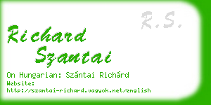 richard szantai business card